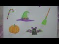 DIY Halloween Stickers - Watercolour Painting on Printer Paper