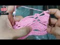 Kolay ve şık örneği💯❣️easy and quick crochet pattern ‼️