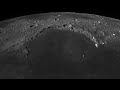 Orbiting the moon, fantastic satellite images. Full HD