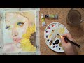 Watercolor Portrait in Vogue Style / Портрет аквареллю в стилі Vogue #painting #portrait #art