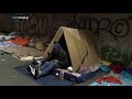 Cardboard Shelter: Brussels homeless people given tents to sleep