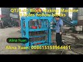 QTJ4-40 Concrete Cement Block Machinery for 8 holes hollow blocks making