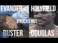 Evander Holyfield Vs James Buster Douglas, Brutal Third Round Knockout, Heavyweight Boxing Title