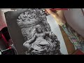 Drawing Time Lapse of Statue Study Hyperrealism
