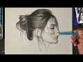 Drawing Practice - How to draw side profile of a face Loomis Method