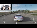 Forza Horizon 4 Paul Walker Nissan Skyline R34 GTR (Steering Wheel + Shifter) Gameplay