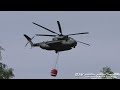 Sikorsky CH-53GS - German Air Force 84+15 - water bucket refilling at Lechfeld [Clearwater23]