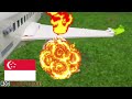 Lego Plane Crashes in 60 DIFFERENT COUNTRIES