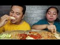 Nasi goreng kampung abang abang plus telor mata sapi sambal pedas pake lalaban MUKBANG