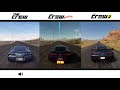 The Crew vs The Crew WildRun vs The Crew 2 - graphics & sound comparison