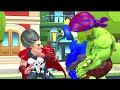 one phase dramatic chase belong to team super hero vs team zombie by motorbike - Scary Teacher 3D