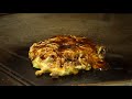 Okonomiyaki in Osaka at Mizuno - Full Cooking Process