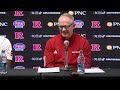 Steve Pikiell talks #Boston University postgame -- #Rutgers Scarlet Knights Basketball
