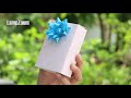 How to make a paper gift box with lid - Easy! | LampZoom