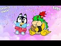 Bluey Meets Super Mario Growing Up EVOLUTION | Star WOW