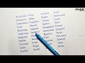 English handwriting learning | easy handwriting practice | learn English handwriting | Word Writing