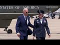 President Joe Biden departs from Washington D.C. to Texas