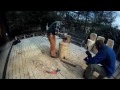 Making a chair with a chain saw