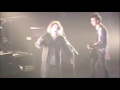 The Cure's Robert Smith sings with fan