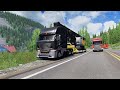 Euro Truck Simulator 2 | Xe đầu kéo Galvatron kéo xe Cẩu siêu khủng