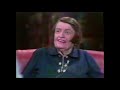 Ayn Rand Interview with Tom Snyder (1979)