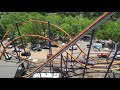 Jersey Devil Coaster POV and off-ride footage - Six Flags Great Adventure