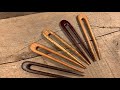 How to make a wooden hair pin / hair fork