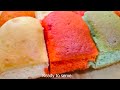 How To Make Delicious Colorful Cakes That Melts In Your Mouth | طري يذوب بالفم كيك الوان