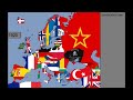 Europe: Timeline of National Flags: 1000 - 2019