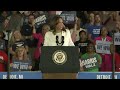 Kamala Harris full speech during 2024 election campaign rally tour stop in metro Detroit