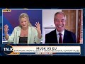 Nigel Farage Praises Elon Musk Over European Commission Stance On X Blue Ticks | Alex Phillips