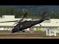 Rare! US Army Special Operations MH-60M Black Hawk Landing & Takeoff at YYJ