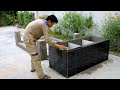 How To Make Cool backyard Koi pond with 4 Glass - Design And Decorations