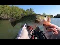 chatterbait bass fishing at the california delta(THE RETURN OF MY reel yaks 9.5 feet modular kayak)