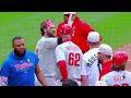 Benches Clear Phillies Rockies as Harper Won't Put Up With Bird; Phills Manager Strike Zone Ejection