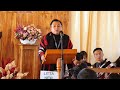 INO YESHIKA YEPTHO | OUTGOING PRESIDENT V.KRSU SPEECH | 48th V.KRSU BAGHI HOHO |