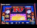 RARE 4 HOLD AND SPIN BONUSES IN 1 FREE GAME BONUS ON LIGHTNING LINK HIGH STAKES