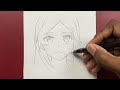 Anime drawing | how to draw cute anime girl easy step-by-step