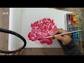 Sumi-e Watercolour | How to Paint a Peony