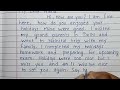 How to write a letter to friend | Vacation | Friendly letter