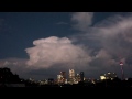 Timelapse of thunderstorm over Toronto