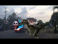 Truk oleng mirip tayo titipo truk tronton kereta Thomas exe melawan T rex dinosaurus