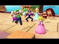 Super Mario Party - Just Get Over It Minigame - Luigi Peach VS Mario Daisy