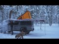 SOLO Camping During a MONTANA Snow Storm w/ Dog (ASMR)