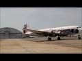 Historical Flight Foundation's DC-7 Startup Farmingdale