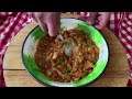 We Made Chicken Tantuni and Ember Paste Salad in the Village Stove!!!