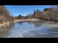 Skating Capisic Pond 3/1/2024