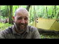 Solo Bushcraft Overnighter - Whelem Shelter / Natural Bed &  Reflector Oven