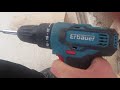 erbauer 12V şarzlı ile ahşap delme performansı