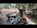 Washing Motorcycle Honda Dream 2021, Motor, Truck, Drive Motorcycle